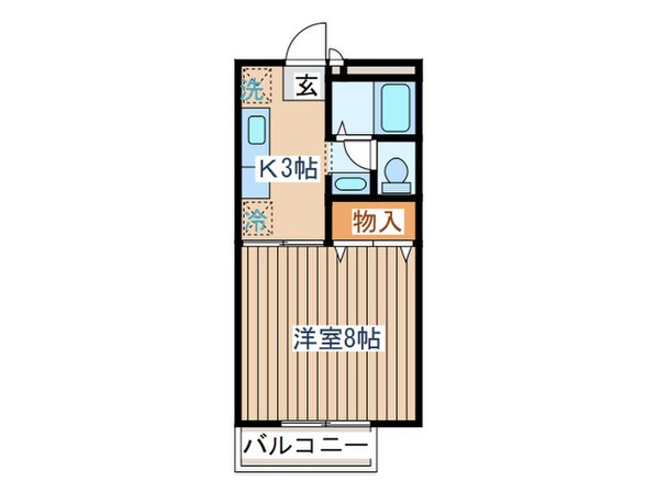 ドミ－ルつかさＢ棟の物件間取画像